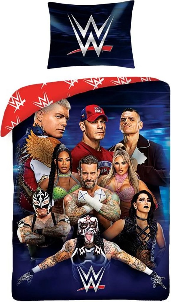 Posteľné obliečky z mikrovlákna WWE Superstars - 70x90 cm + 140x200 cm