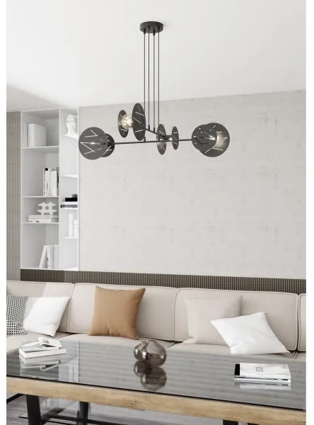 Luster na lanku XOTIC 4xE27/15W/230V čierna