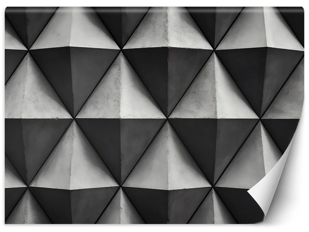 Gario Fototapeta Betónové geometrické trojuholníky Materiál: Vliesová, Rozmery: 200 x 140 cm
