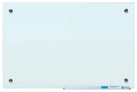 Popisovateľná sklenená tabuľa, mliečna, 90 x 60 cm
