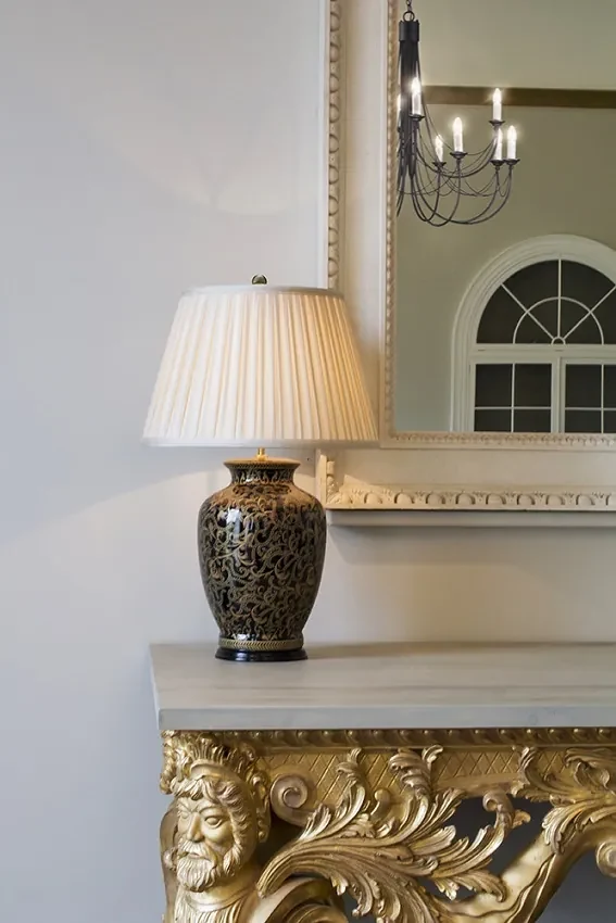 Keramická stolová lampa Morris S