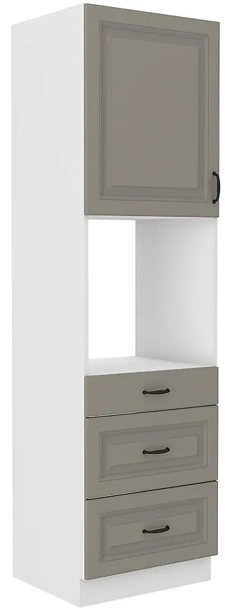 Kuchynská skrinka Stilo claygrey/biely 60dps/210 3s 1f