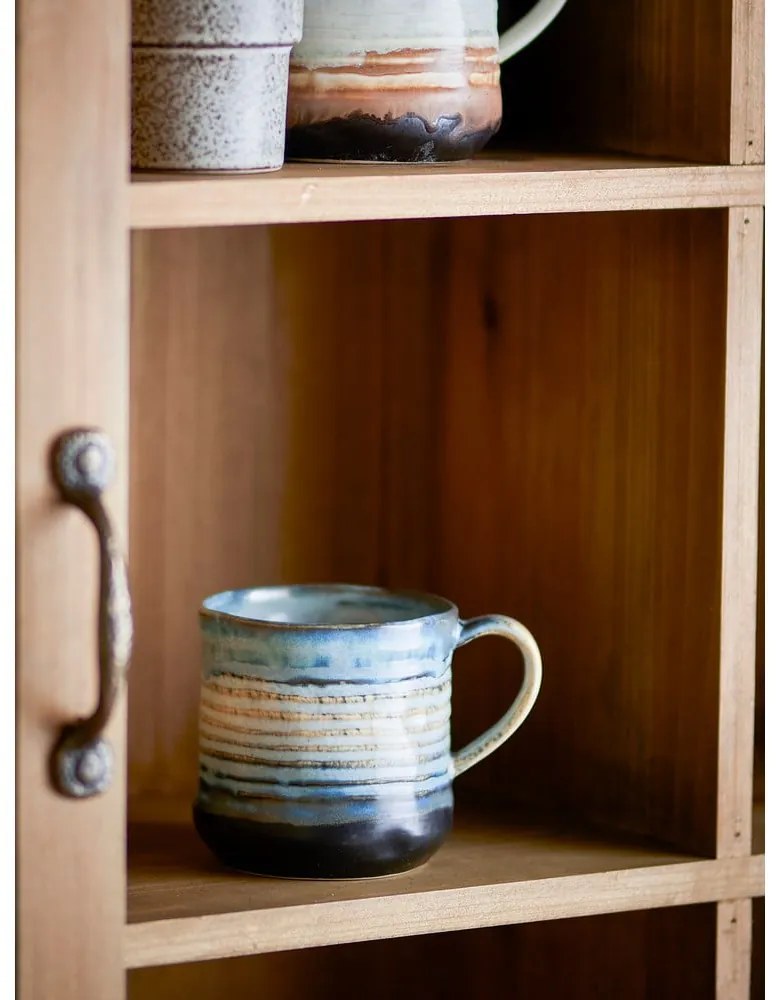 Modré hrnčeky v súprave 4 ks z kameniny 380 ml Deana – Bloomingville