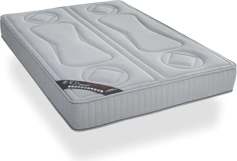 Anatomický matrac TERMAL-VISCO 25 cm šedá 90 x 200 cm