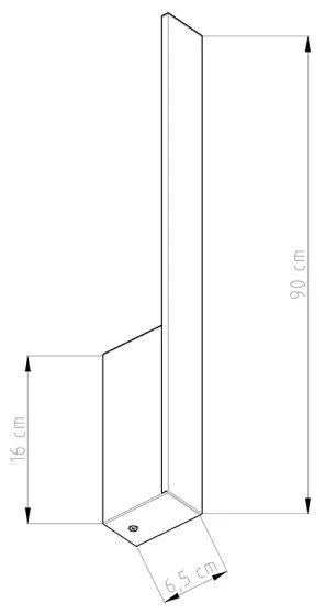 LAHTI L Nástenné svetlo 4000K, biela TH.197 - Sollux