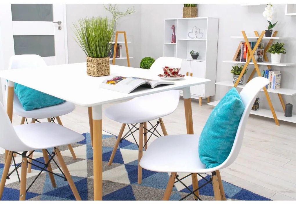 Stôl ADRIA 120 cm x 80 cm - biely