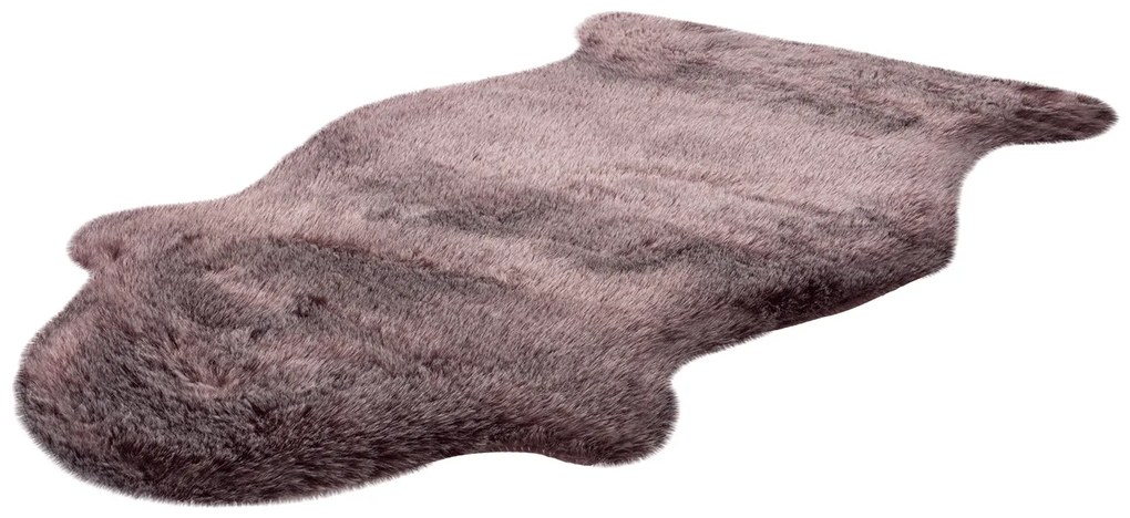Obsession, Kusový koberec Samba 495 Mauve (tvar kožušiny), 55x85 tvar kožušiny, fialová, obývacia izba