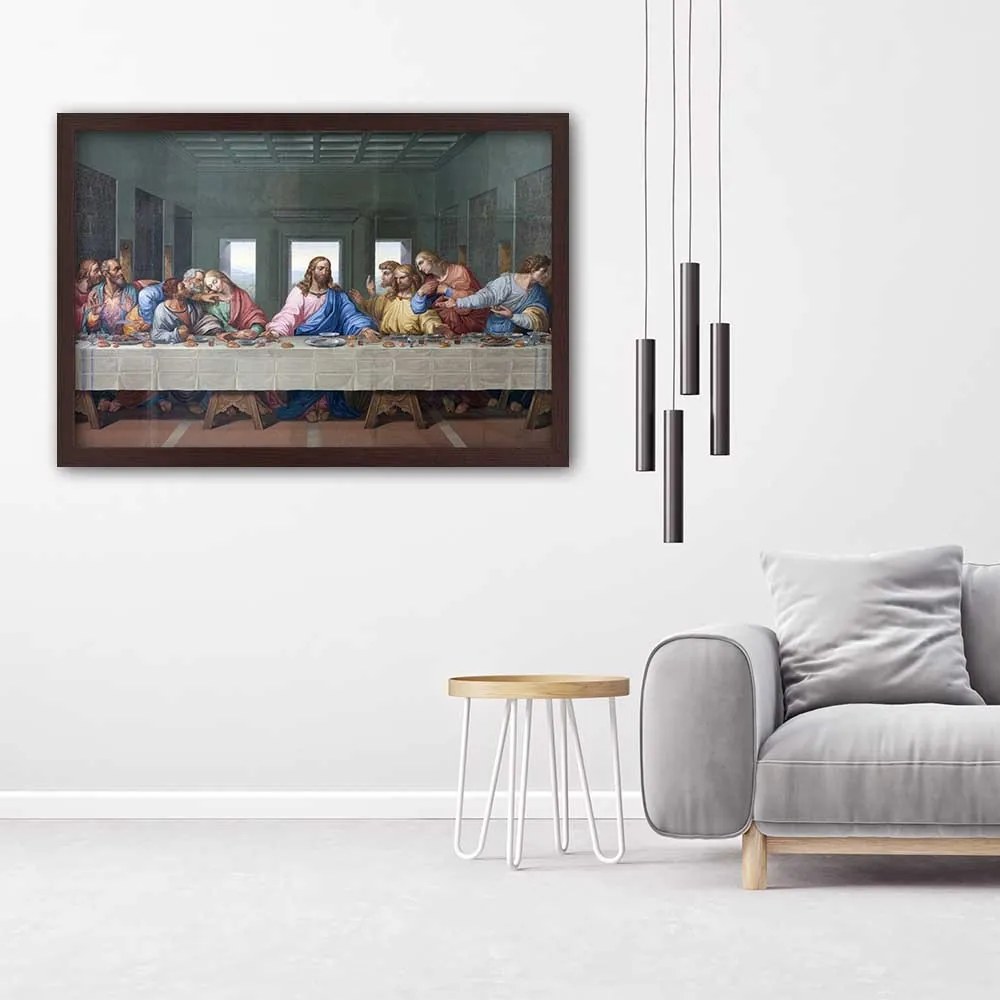 Gario Plagát Úryvok diela Posledná večera - Leonardo da Vinci, reprodukcia Farba rámu: Bez rámu, Rozmery: 45 x 30 cm
