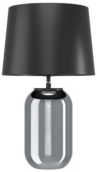 Eglo 390063 - Stolná lampa CUITE 1xE27/40W/230V čierna/dymová