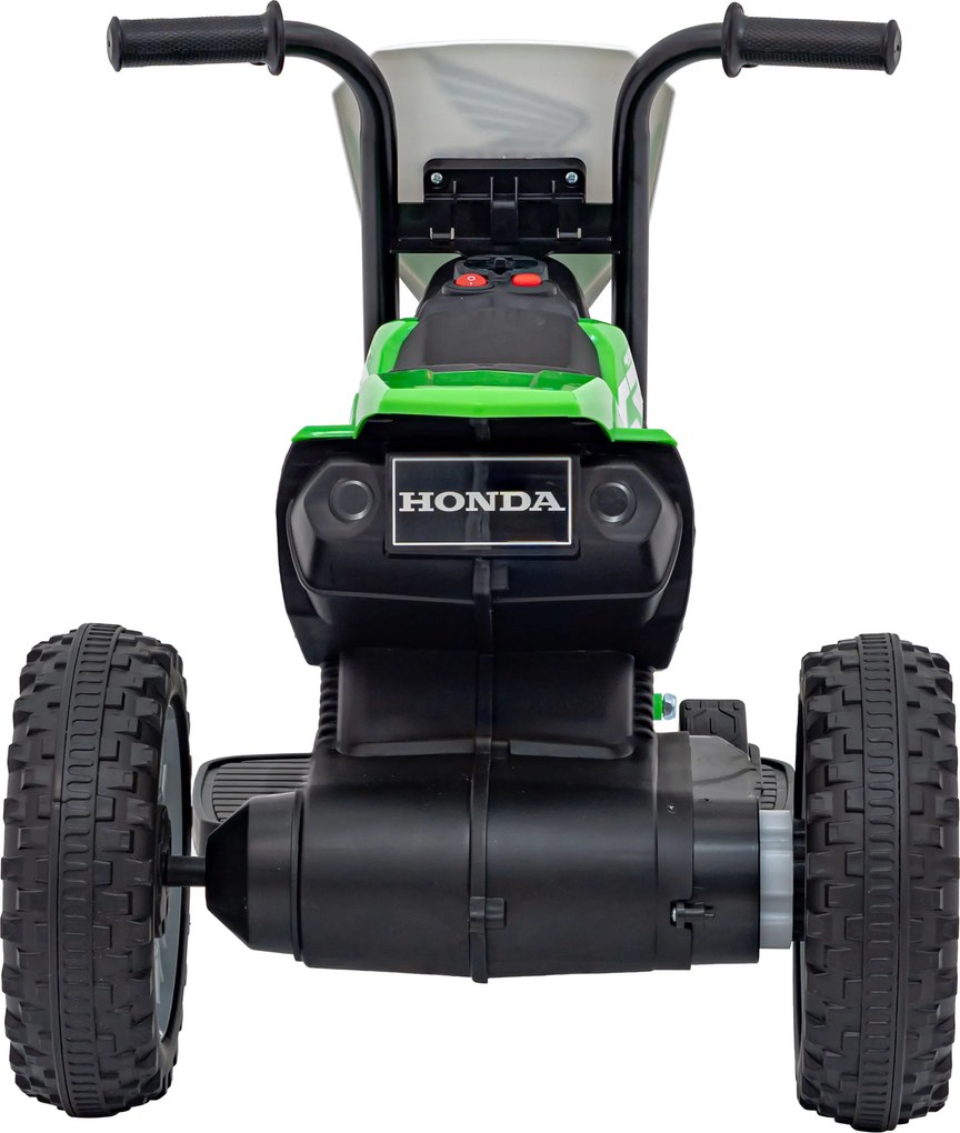 Ramiz Cross Honda CRF 450R batériový bicykel pre deti Zelená + 3 kolesá + gumový behúň + klaksón