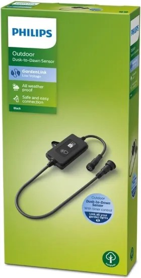 Philips - Vonkajší senzor súmraku s časovačom GARDENLINK IP44