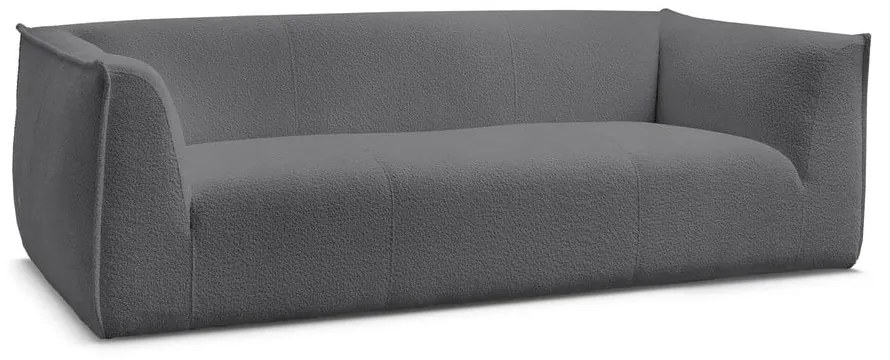Tmavosivá pohovka z textílie buklé 242 cm Giorgia – Bobochic Paris