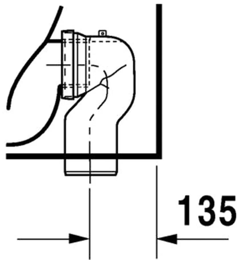 Duravit D-Code - Stojace WC, 560x355 mm, biela 21150900002