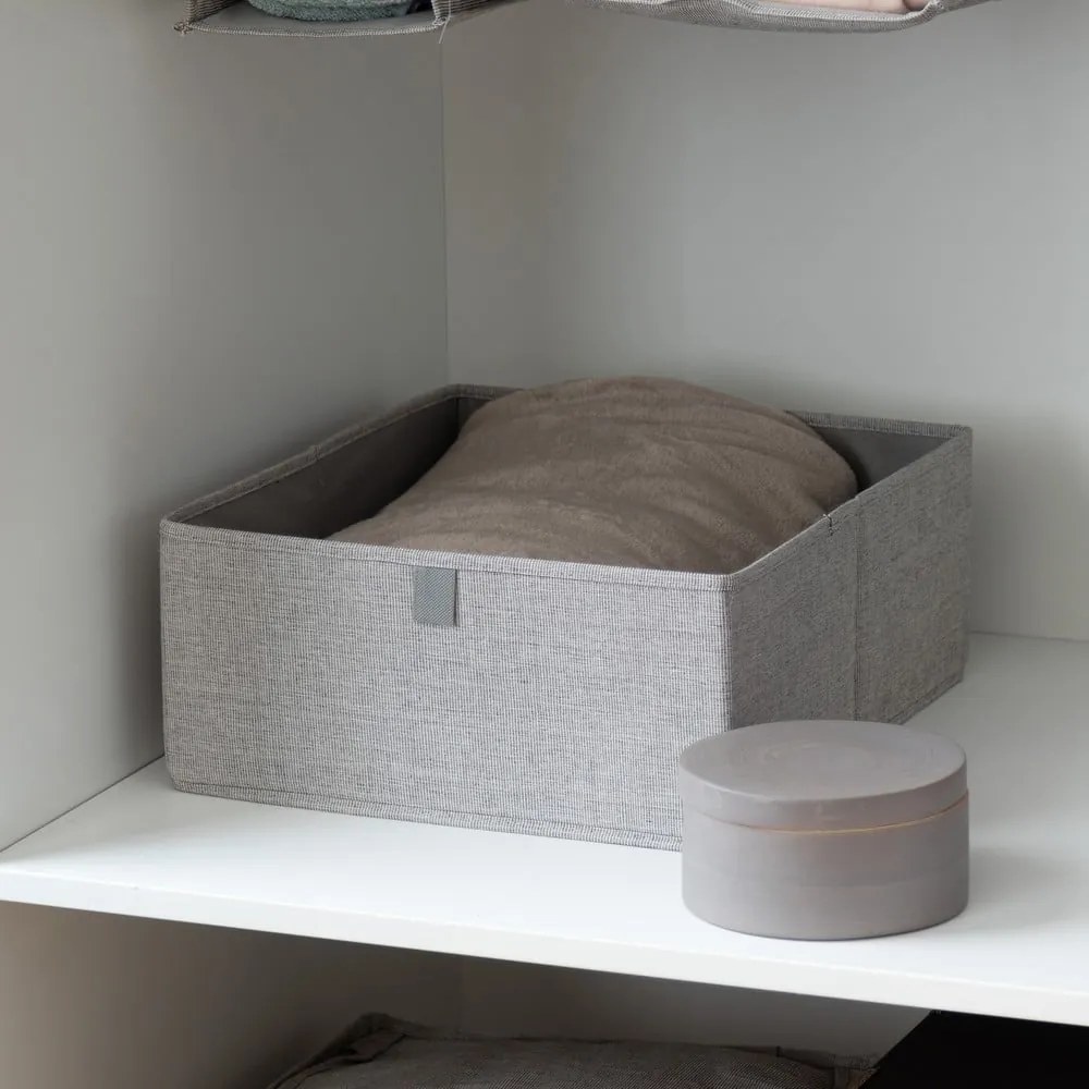 Sivý úložný box Compactor Oxford, 56 x 36 cm