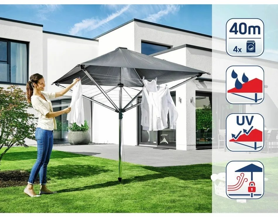 Leifheit LinoProtect 400 82100 vonkajší sušiak na bielizeň