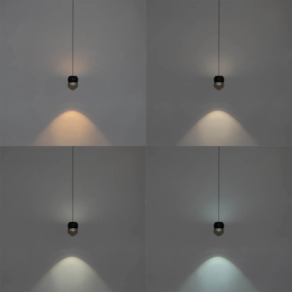 Moderné závesné svietidlo čierne pre 1-fázový koľajnicový systém vrátane LED - Magnetic Lance