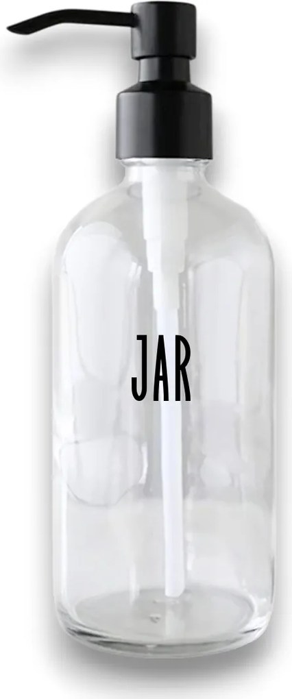 Označto Štítok/nálepka do kúpeľne Jar - SLIM Farba písma: Čierna