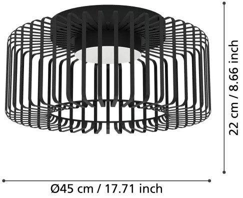 Eglo 900722 - LED RGBW Stmievateľné stropné svietidlo GINESTRONE-Z LED/22W/230V