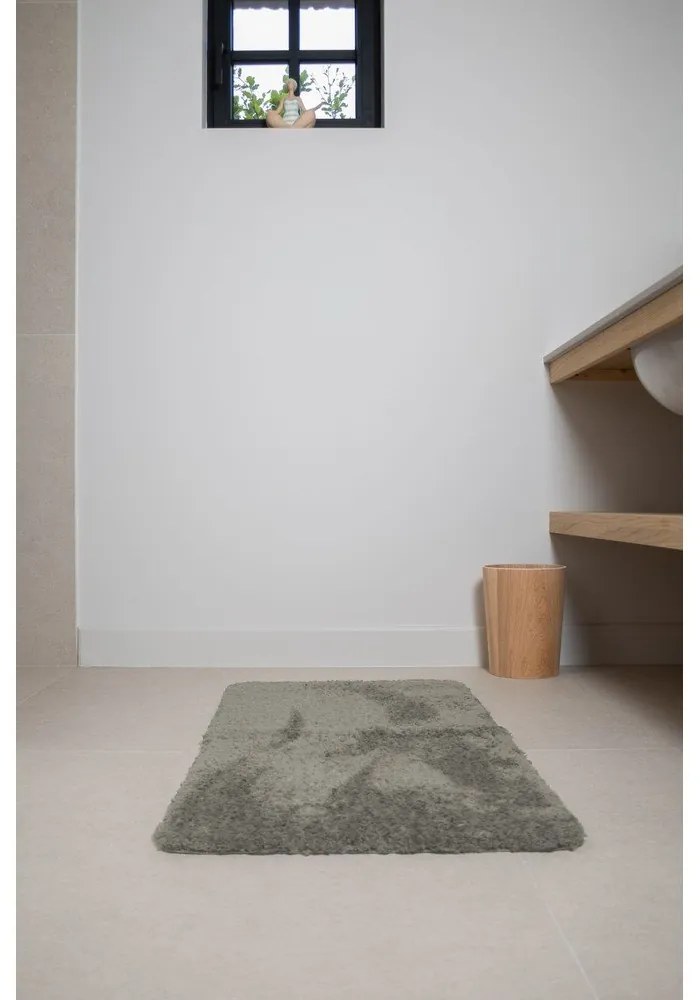 Hnedá protišmyková kúpeľňová predložka Tiseco Home Studio Jule, 60 x 60 cm