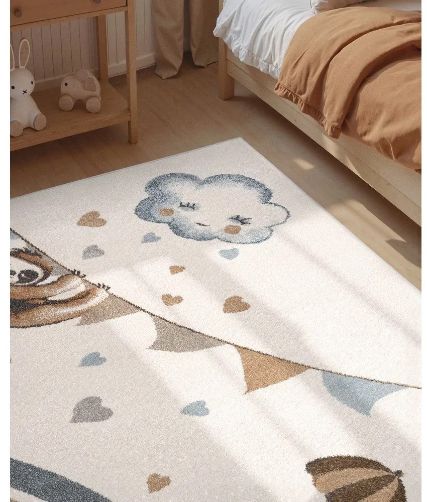Krémový detský koberec 160x230 cm Walk like an Elephant Rainy Party – Villeroy&amp;Boch
