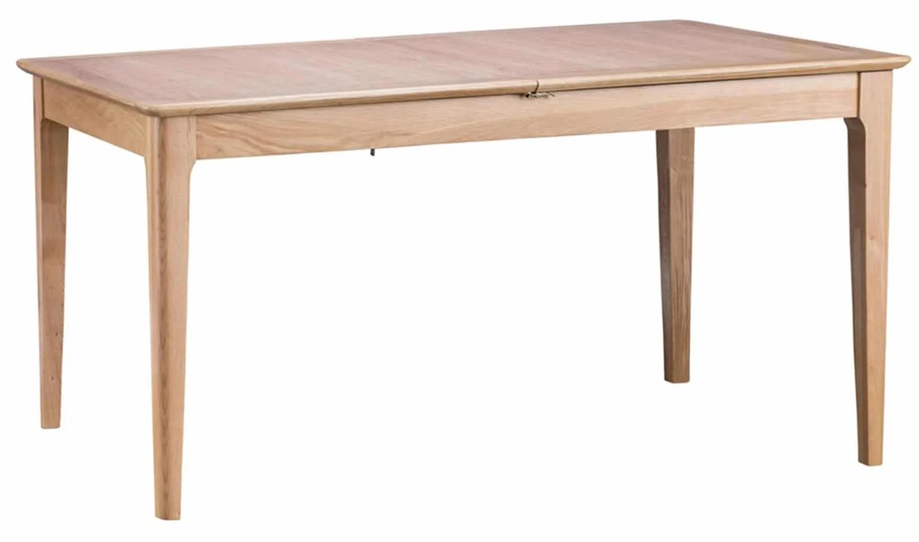 Moderný skladací stôl do kuchyne z masívneho dubu pre 6 až 8 osôb, 160-210×90×78 cm