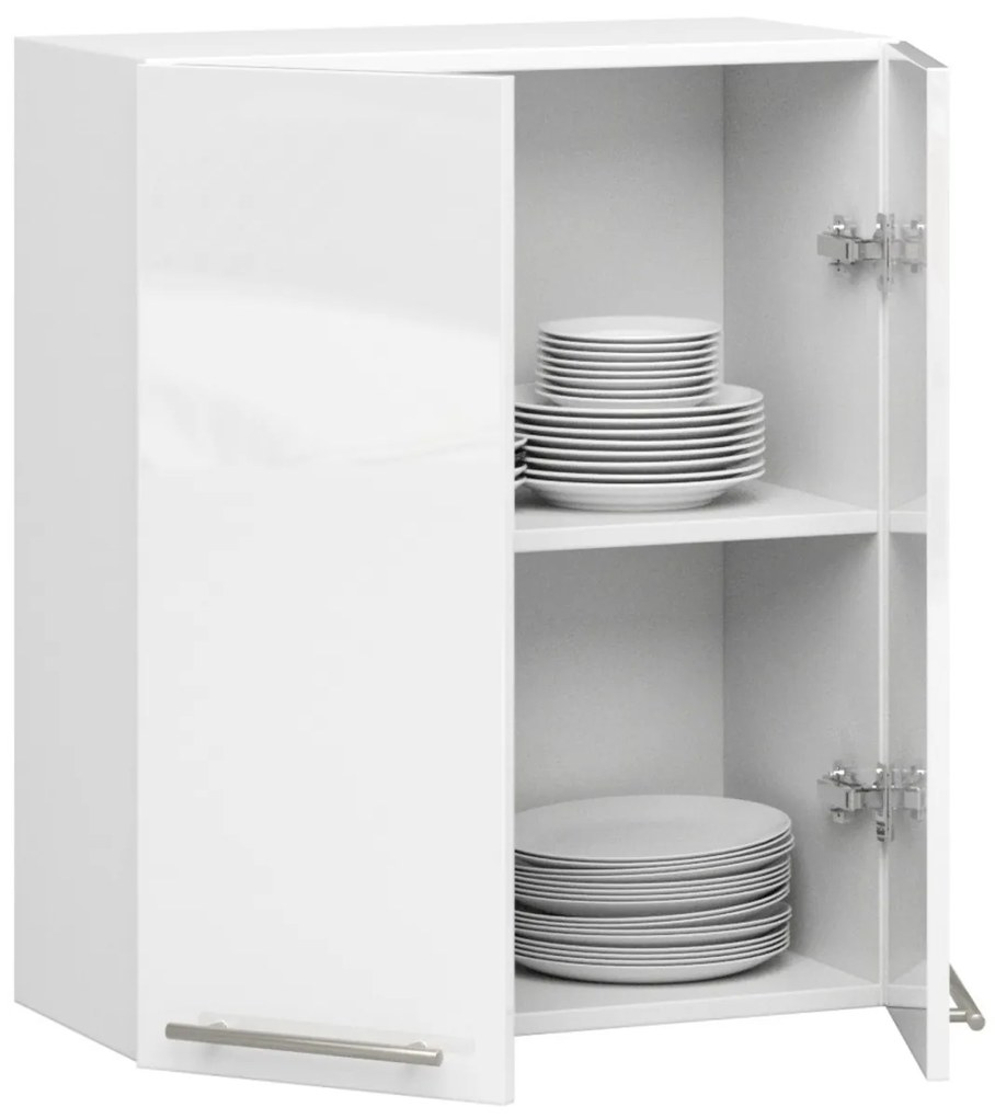 Závesná kuchynská skrinka Olívia W 60 cm biela