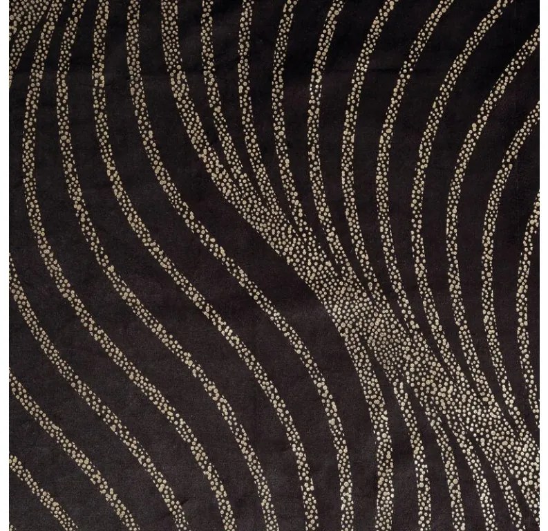 DECOREUM zamatový záves s potlačou šampanského 140 cm x 250 cm čierna 100 % polyester Rozmer varianty: 140 cm x 270 cm, Farba varianty: čierna 105442