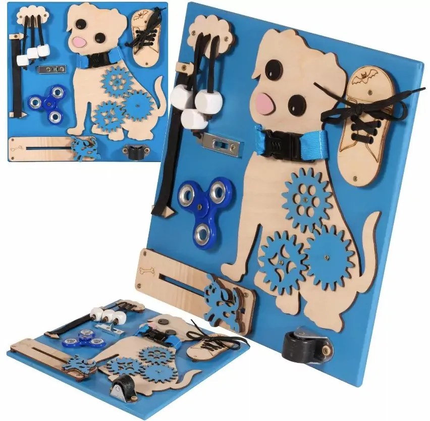 Interaktívna detská tabuľa - Psík Hugo - modrá