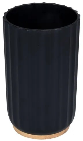BISK Erga Preto, pohár na zubné kefky na postavenie, čierna, ERG-08295
