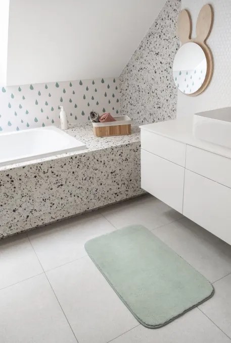 Kúpeľňový koberček SOFTY zelený