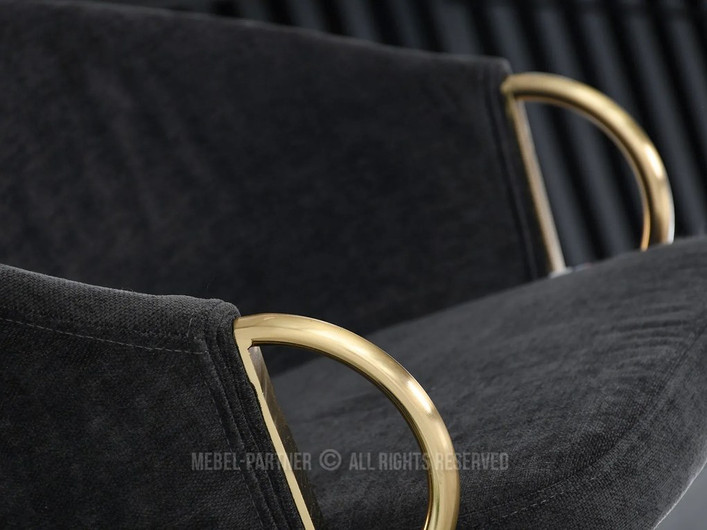 Stolička Carma B (čierna + zlatá). Akcia -19%. Vlastná spoľahlivá doprava až k Vám domov. 1110492