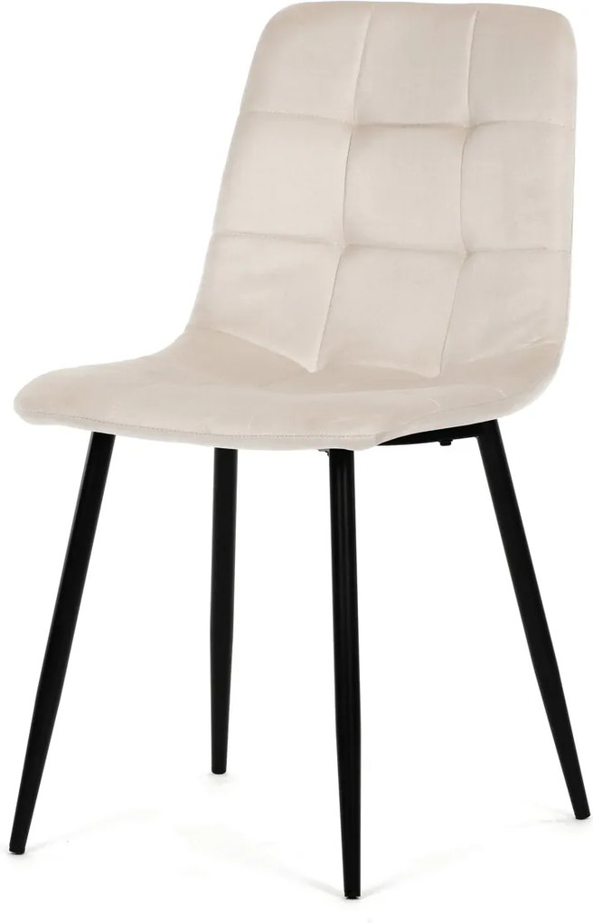 Jedálenská stolička látka/kov CT-V5081 Farba: Krémová