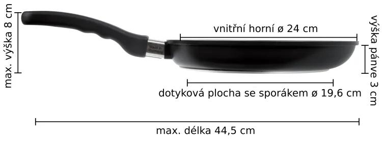 Titánová panvica TEQ ø 24 cm x 3 cm / 1.3 l