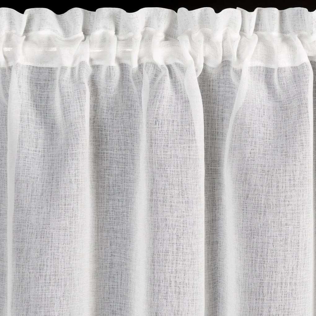 KRÁTKA VIANOČNÁ ZÁCLONA NA PÁSKE XMAS 90X150 CM HVIEZDY