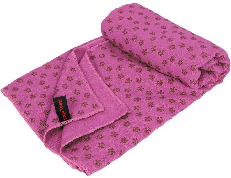 Protišmykový uterák na jógu - 183 x 61 cm, ružový