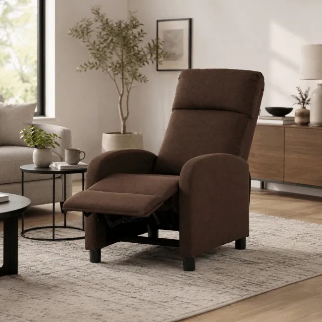 Polohovacie kreslo hnedé TV-W3397 BR2