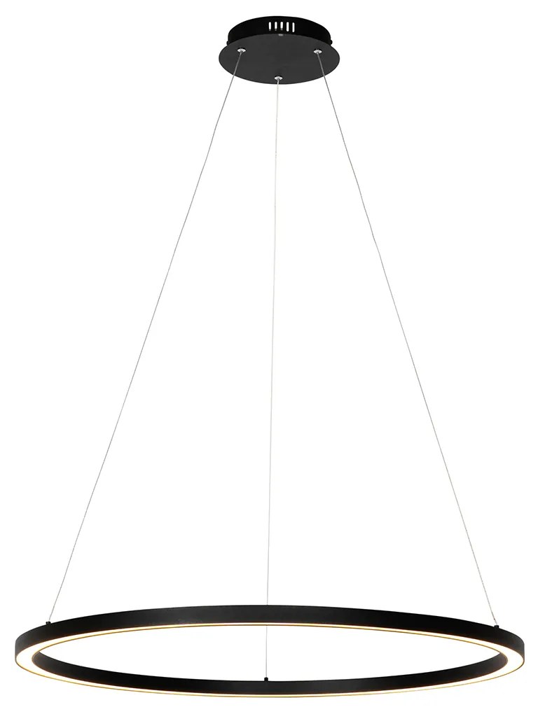 Závesné svietidlo čierne 80 cm vrátane LED 3-stupňové stmievateľné - Girello
