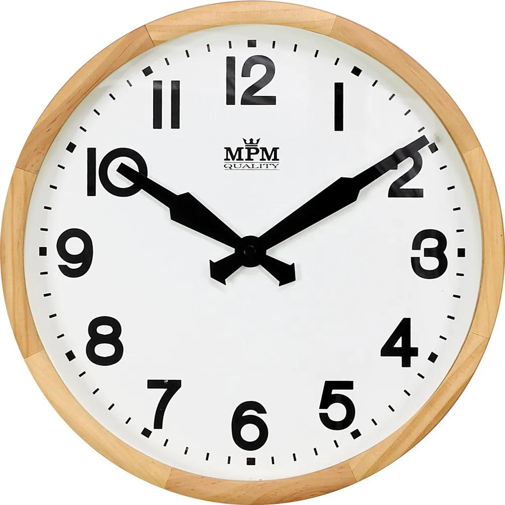 Nástenné hodiny drevené MPM E07.3662.51.B