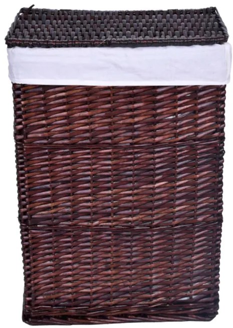 Kôš na bielizeň 72 l prútený hnedý
