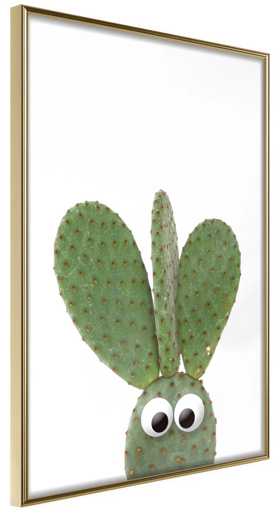 Artgeist Plagát - Ear Cactus [Poster] Veľkosť: 30x45, Verzia: Zlatý rám s passe-partout