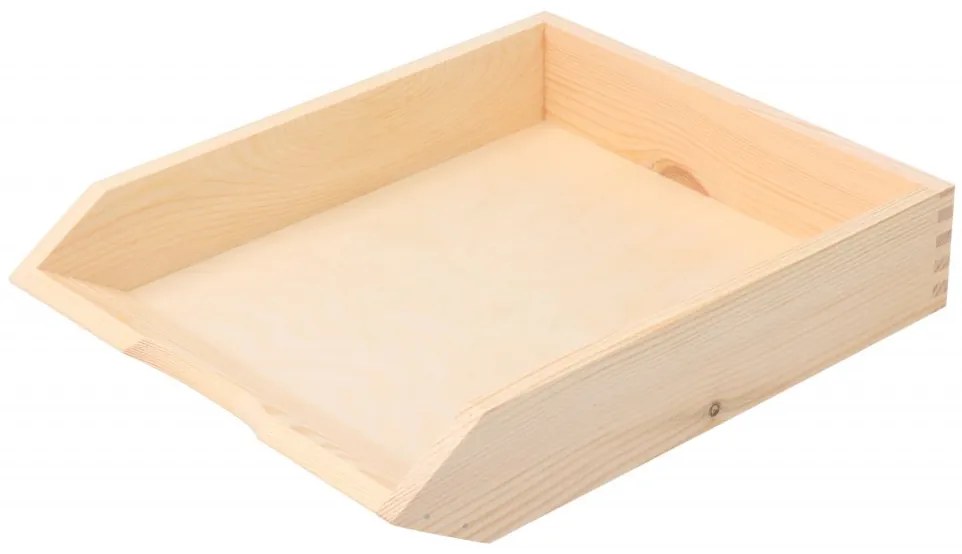 Čisté dřevo Drevený organizér na dokumenty, stohovateľný, na A4