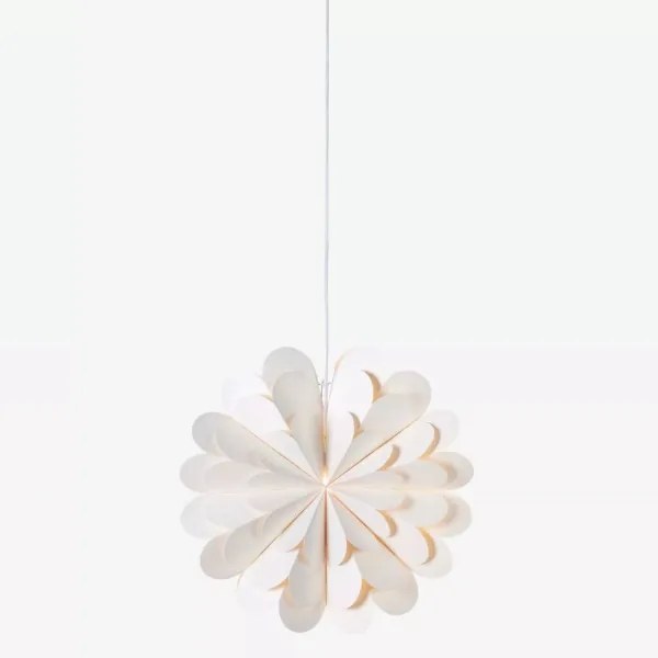 Markslöjd 705944 - Vianočná dekorácia MARAVILLA 1xE14/25W/230V pr. 45 cm biela