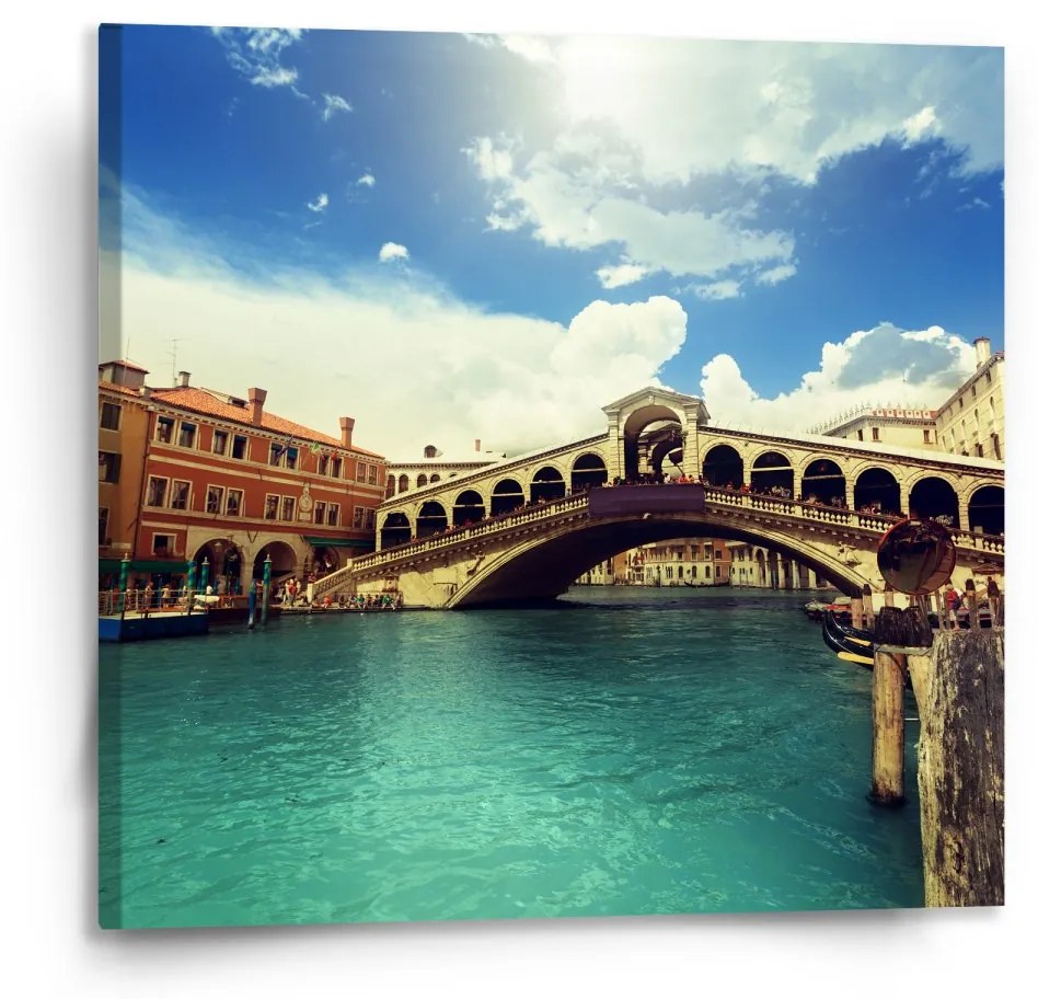 Sablio Obraz Ponte di Rialto - 110x110 cm