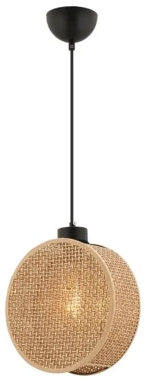 Závesný luster na lanku DRUM 1xE27/60W/230V hnedý