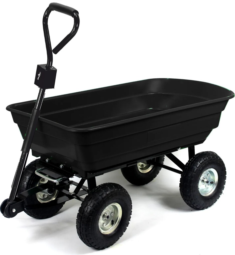 Garden Line ZÁHRADNÝ VOZÍK S DVOJITOU FUNKCIOU, ČIERNY