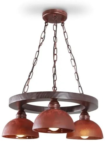 Luster na reťazi VIRIONI 3xE27/60W/230V