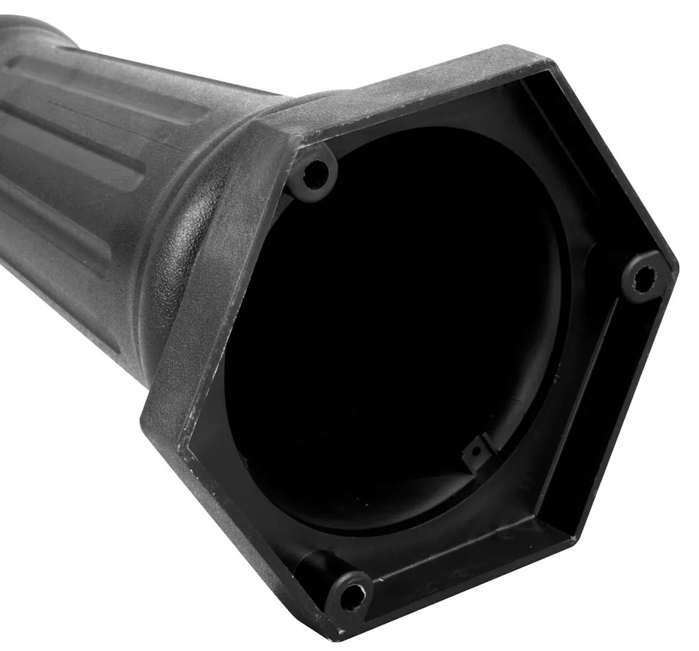 Klasické vonkajšie stĺpikové svietidlo čierne 217 cm IP44 - New Haven Hammered