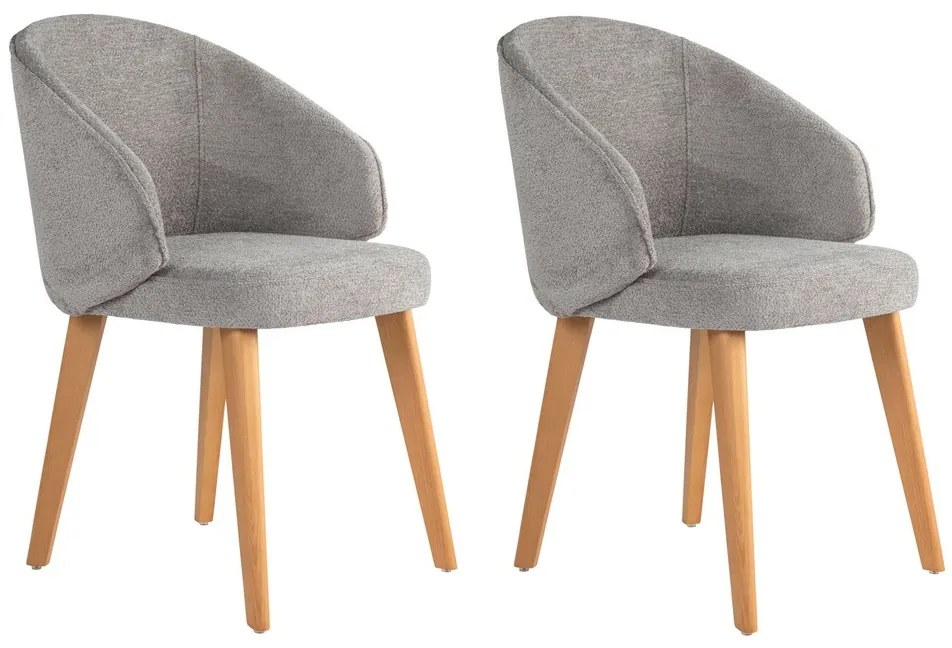Súprava jedálenských stoličiek Bentley Grey and Light Oak, 2 ks