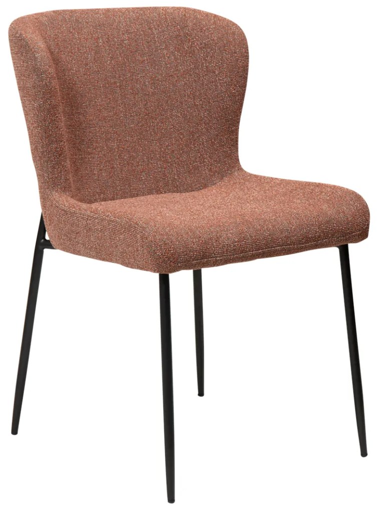 GLAM ČALÚNENÁ STOLIČKA pebble red/black