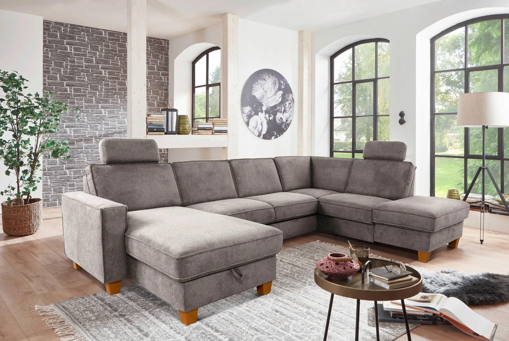 XXXLutz SEDACIA SÚPRAVA, textil, taupe Sit & More - Sedačky - 000144005835